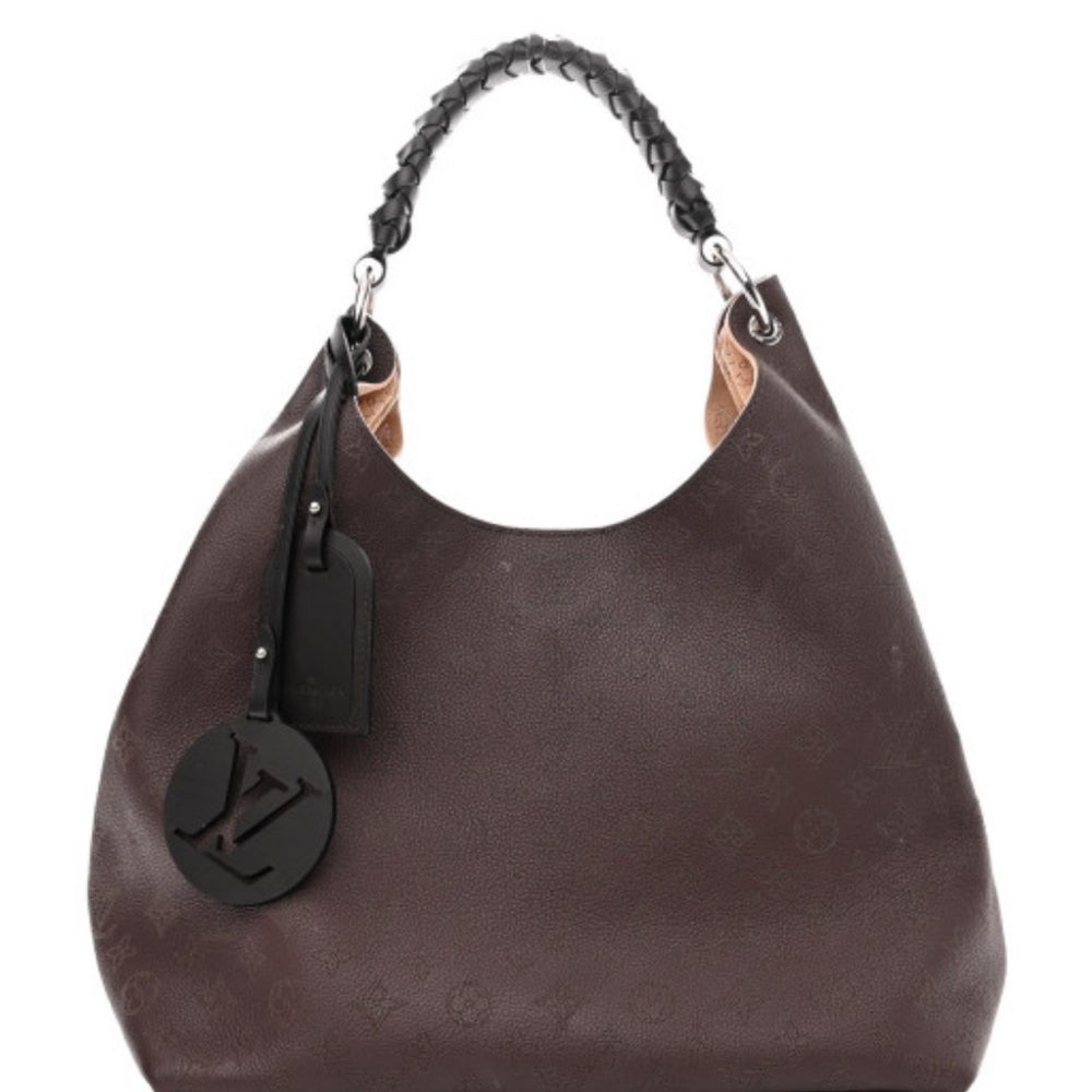 Louis Vuitton Mahina Carmel Chocolate Hobo Handbag #M56436. Retail $5100